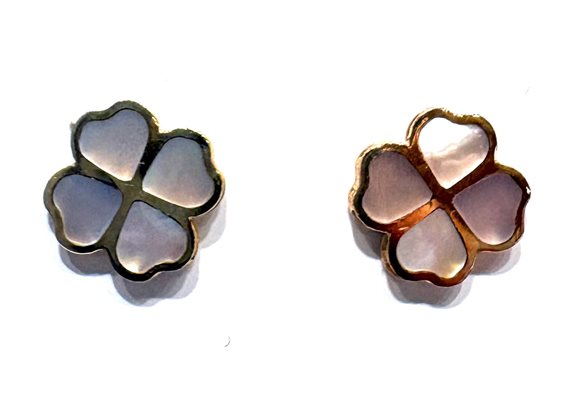 Ohrringe CP gioielli Dame 9K in Gelbgold Madreperla 9K QUADRIFOGLI M.PER CP UQ/N 0.90 G - 9K QUADRIFOGLI M.PER CP UQ/N 0.90 G